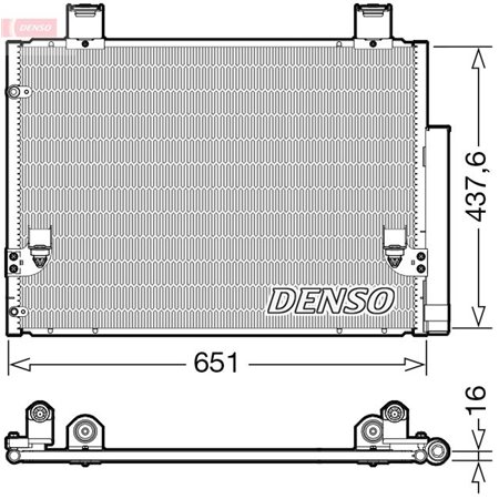 DCN50057 Condenser, air conditioning DENSO