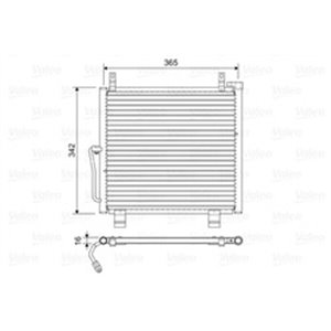 VAL822591 A/C condenser fits: SUZUKI ALTO IV, ALTO V, ALTO VI 1.0/1.1 09.94