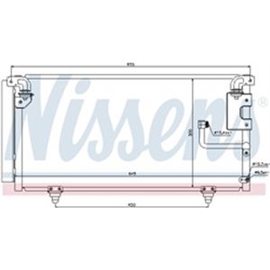 NISSENS 940091 - A C condenser  with drye - Top1autovaruosad