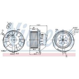 NIS 87144 Õhupuhur sobib: AUDI A3, Q3 SEAT ALHAMBRA, ALTEA, ALTEA XL, LEON