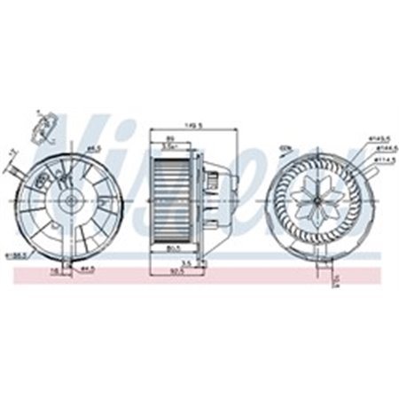 87144 Interior Blower NISSENS