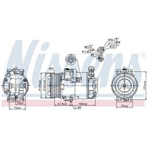 89222 Compressor, air conditioning NISSENS - Top1autovaruosad