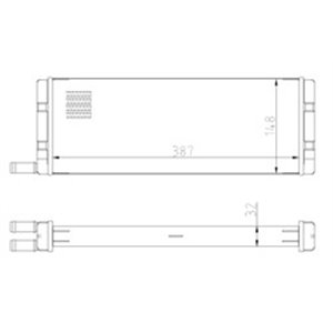 NRF 54408 Heater fits: VW TRANSPORTER III 1.6 2.1 05.79 07.92