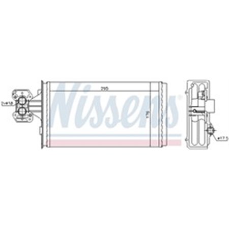 NIS 71803 Kütteseade (176x295x42mm) sobib: IVECO EUROCARGO I III 8040.25B.4