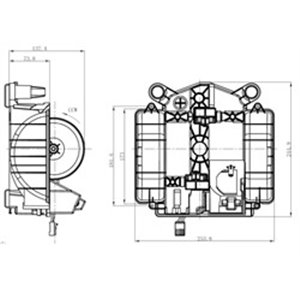 NRF 34281 - Air blower fits: MERCEDES S (A217), S (C217), S (W222, V222, X222) 2.2DH-6.0 05.13-