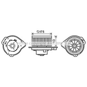 VO8174 Sisätilojen Puhallin AVA QUALITY COOLING - Top1autovaruosad