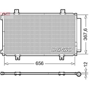 DCN47009 A/C condenser (with dryer) fits: SUZUKI SX4 S CROSS, VITARA 1.6 0