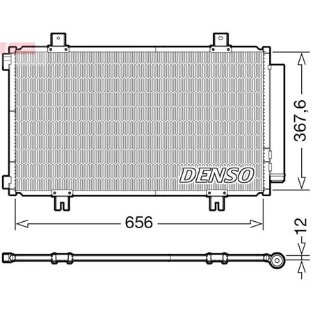 DCN47009 Condenser, air conditioning DENSO