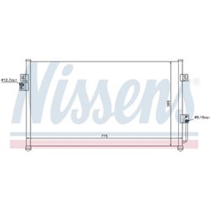 NISSENS 94634 - A/C condenser fits: HYUNDAI TERRACAN 2.5D/2.9D/3.5 11.01-12.06