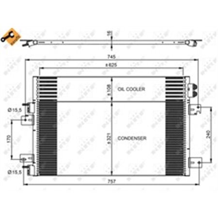 350031 Конденсатор, кондиционер NRF