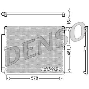 DENSO DCN50017 - A/C condenser (with dryer) fits: TOYOTA LAND CRUISER PRADO 3.0D/4.0 09.02-12.10