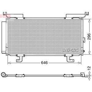 DCN36004 Condenser, air conditioning DENSO - Top1autovaruosad