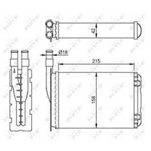 NRF 507339 Kütteseade sobib: RENAULT RAPID/MINIVAN 1.2/1.4/1.9D 08.88 03.98