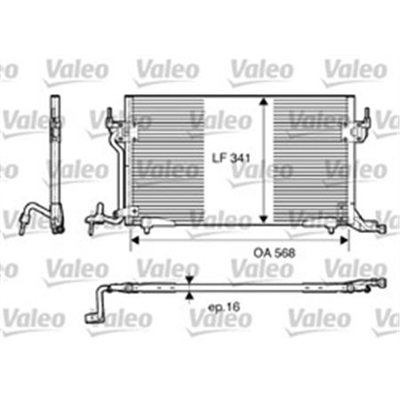 817230 Condenser, air conditioning VALEO