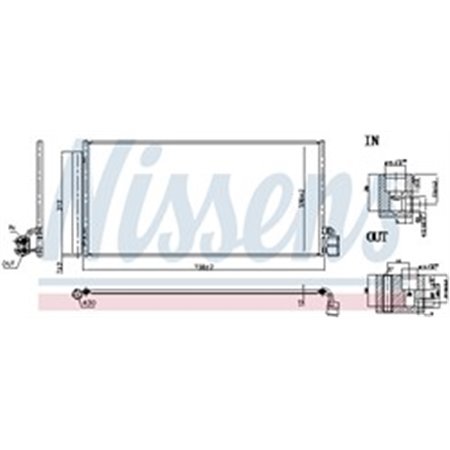 941068 Kondensor, luftkonditionering NISSENS