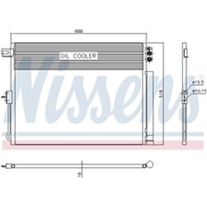 NISSENS 940411 - A/C condenser (with dryer) fits: DODGE DURANGO; JEEP GRAND CHEROKEE, GRAND CHEROKEE IV 3.0D-6.4 11.10-