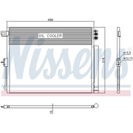 940411 Конденсатор, кондиционер NISSENS