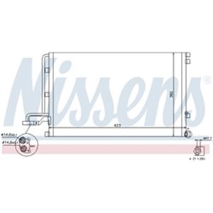 NISSENS 940087 - A/C condenser fits: VOLVO C30, C70 II, S40 II, V50 2.0D-2.5 01.04-06.13