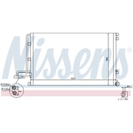 940087 Конденсатор, кондиционер NISSENS