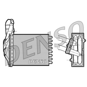 DRR09042 Heat Exchanger, interior heating DENSO - Top1autovaruosad