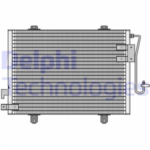 DELPHI TSP0225131 - A/C condenser fits: RENAULT CLIO II, THALIA I 1.2-2.0 02.98-