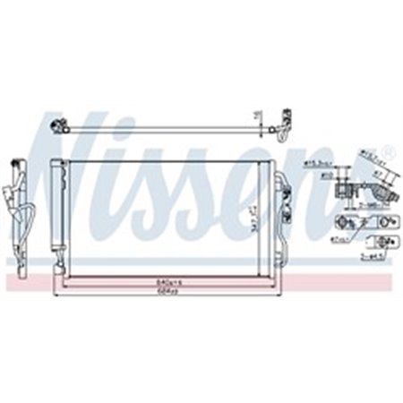 940357 Condenser, air conditioning NISSENS