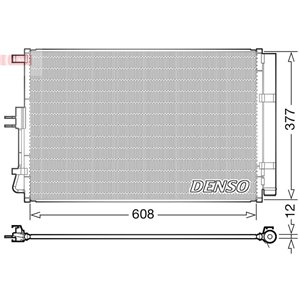 DENSO DCN43003 - A/C condenser (with dryer) fits: KIA SOUL I 1.6 02.09-12.14