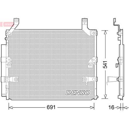 DCN50032 Condenser, air conditioning DENSO