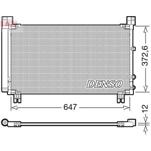 DENSO DCN50053 - A/C condenser (with dryer) fits: LEXUS IS III 2.5 04.13-