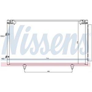 NISSENS 94757 - A/C condenser (with dryer) fits: LEXUS ES; TOYOTA CAMRY 2.4/3.0/3.3 08.01-11.06