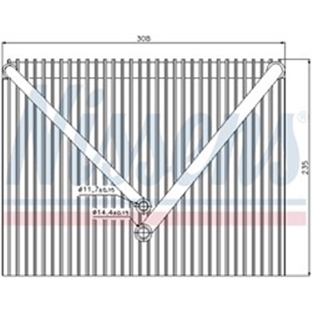 92257 Evaporator, air conditioning NISSENS