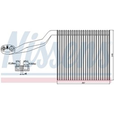 NISSENS 92294 - Air conditioning evaporator fits: AUDI A4 B6 1.6-4.2 11.00-12.05