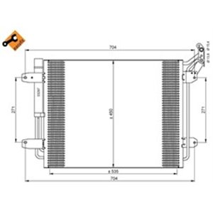 35848 Condenser, air conditioning NRF - Top1autovaruosad