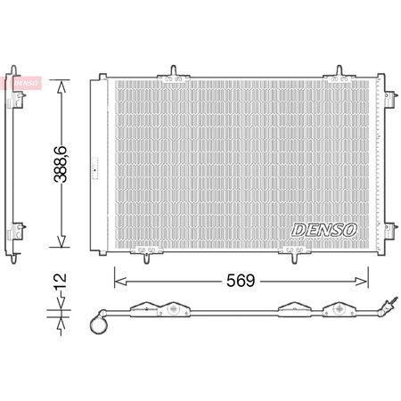 DCN21030 Condenser, air conditioning DENSO