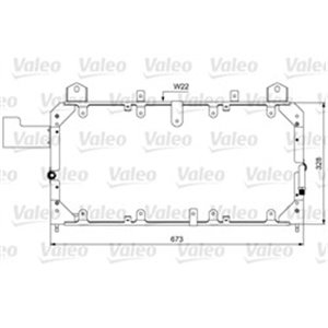 VALEO 814062 - A/C condenser fits: LAND ROVER DISCOVERY I, RANGE ROVER I 2.5D-4.3 11.88-10.98