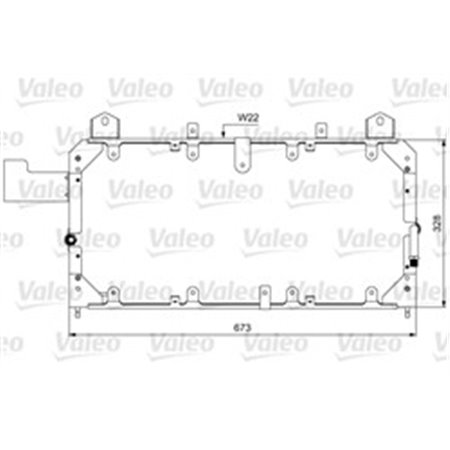 814062 Condenser, air conditioning VALEO