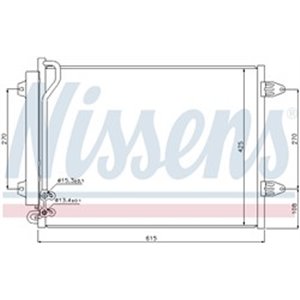 NISSENS 94831 - A/C condenser (with dryer) fits: VW CC B7, PASSAT ALLTRACK B7, PASSAT B6, PASSAT B7 1.6-2.0D 03.05-12.16