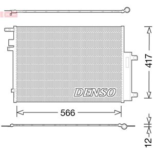 DENSO DCN06017 - A/C condenser (with dryer) fits: JEEP RENEGADE 2.0D 07.14-