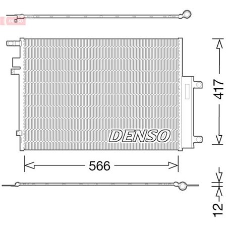 DCN06017 Condenser, air conditioning DENSO