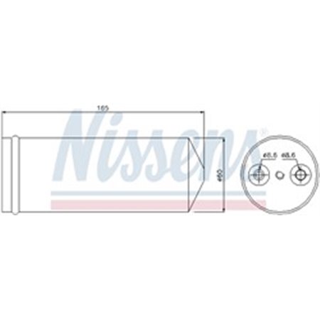 NISSENS 95437 - Air conditioning drier fits: OPEL MERIVA A 1.3D-1.8 05.03-05.10