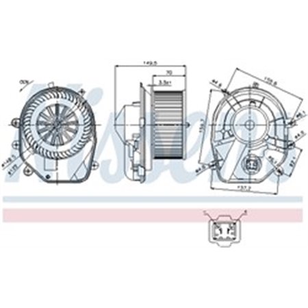 87030 Interior Blower NISSENS