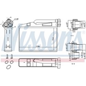 NISSENS 70530 - Heater fits: BMW 5 (E39), X5 (E53) 2.0-4.9 09.95-10.06