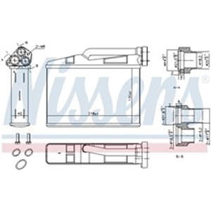 70530 Теплообменник, отопление салона NISSENS - Top1autovaruosad