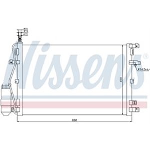 NISSENS 94937 - A/C condenser (with dryer) fits: VOLVO XC90 I 2.4D-4.4 10.02-09.14
