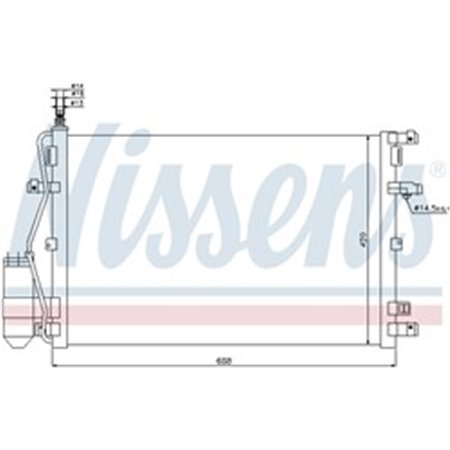 94937 Condenser, air conditioning NISSENS