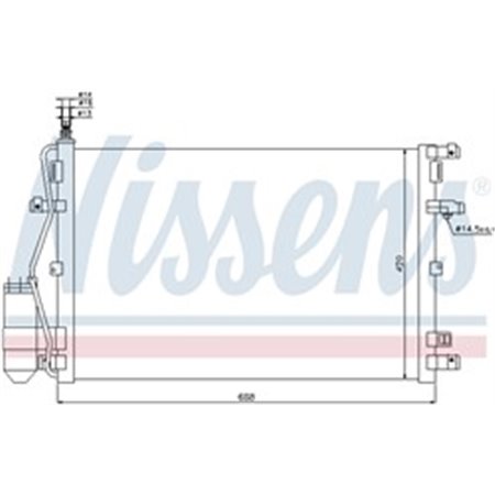 NISSENS 94937 - A/C condenser (with dryer) fits: VOLVO XC90 I 2.4D-4.4 10.02-09.14