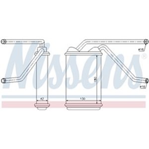 NIS 76511 Kütteseade sobib: DAEWOO ESPERO, NEXIA 1.5/1.8/2.0 10.91 09.99