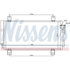 NISSENS 940032 - A/C condenser (with dryer) fits: MAZDA 6 1.8-2.5 08.07-07.13