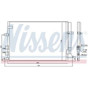 NISSENS 94871 - A/C condenser (with dryer) fits: ALFA ROMEO 159, BRERA, SPIDER 1.8-2.2 06.05-12.12
