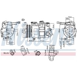 NISSENS 890620 - Air-conditioning compressor fits: AUDI A6 C7 2.0D 01.12-09.18